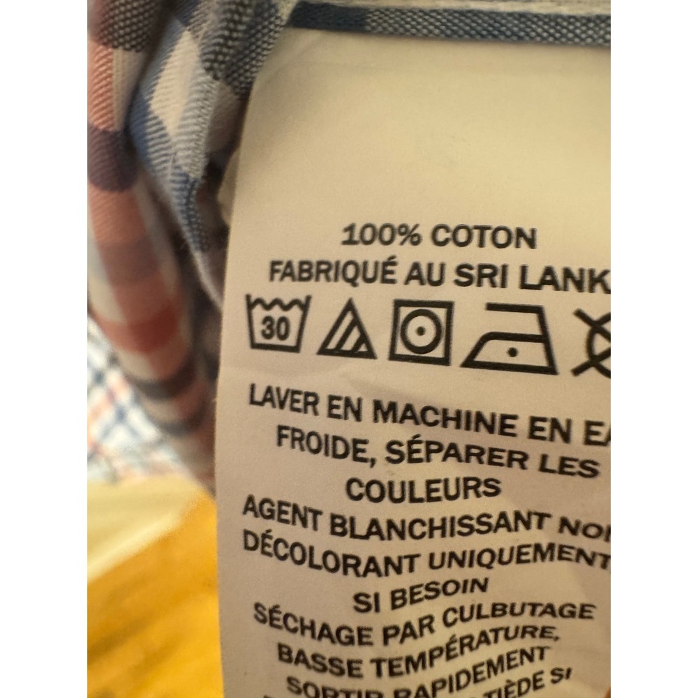 LL Bean Mens XXL NWOT Traditional Fit Plaid Button Down Shirt Blue Red‎ White - Picture 8 of 8